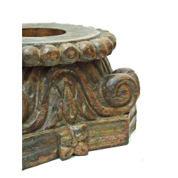 Świecznik z drewna egzotycznego Rzeźbiony XL